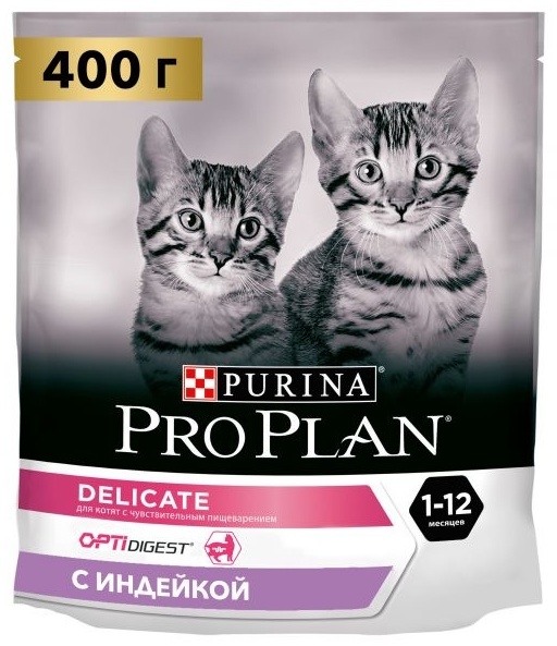Купить Корм PRO PLAN Delicate для котят с чувствительным пищеварением ...