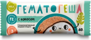 Экзон Гематогеша Кокосовый 40г батончик 1 шт