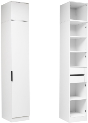 Шкаф-пенал Aiba Mebel Сиена, 45x260х50 см, белый