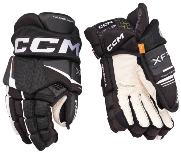 CCM Перчатки CCM TACKS S24 XF PRO JR BKWH 11 черно-белые черный, белый 11