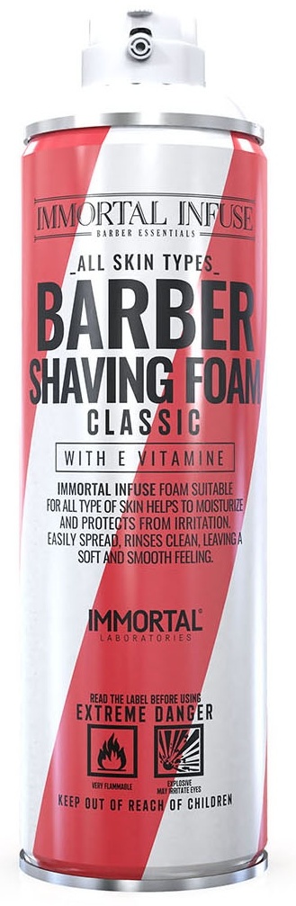 Immortal Infuse Barber Shaving Foam Classic пена для бритья 500 мл