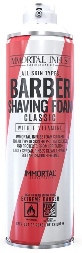 Immortal Infuse Barber Shaving Foam Classic пена для бритья 500 мл