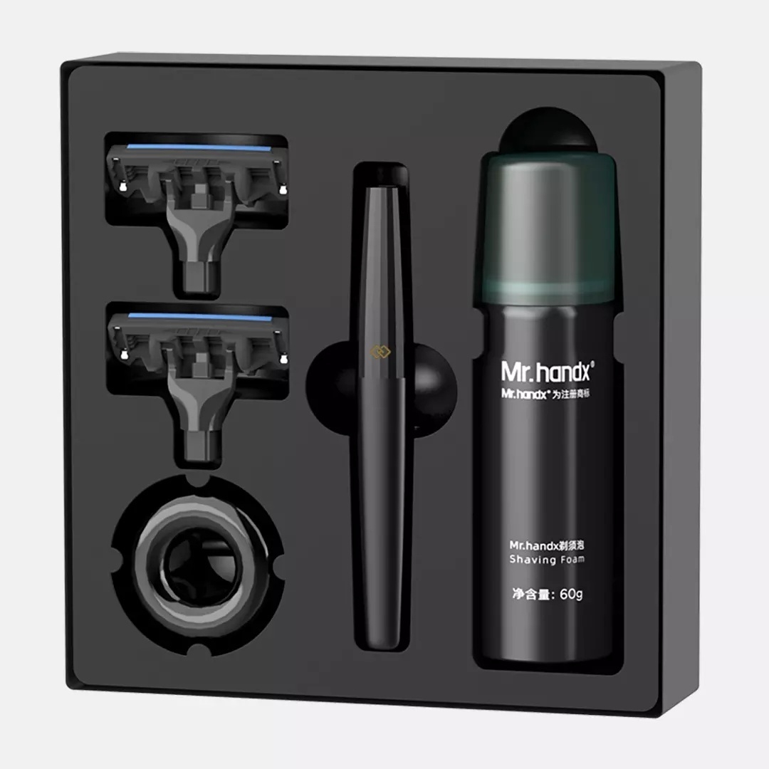 Xiaomi Rejuvenating Gentleman Style Manual Shaver Set H303-5 бритвенный станок 1 шт + сменные кассеты 2 шт