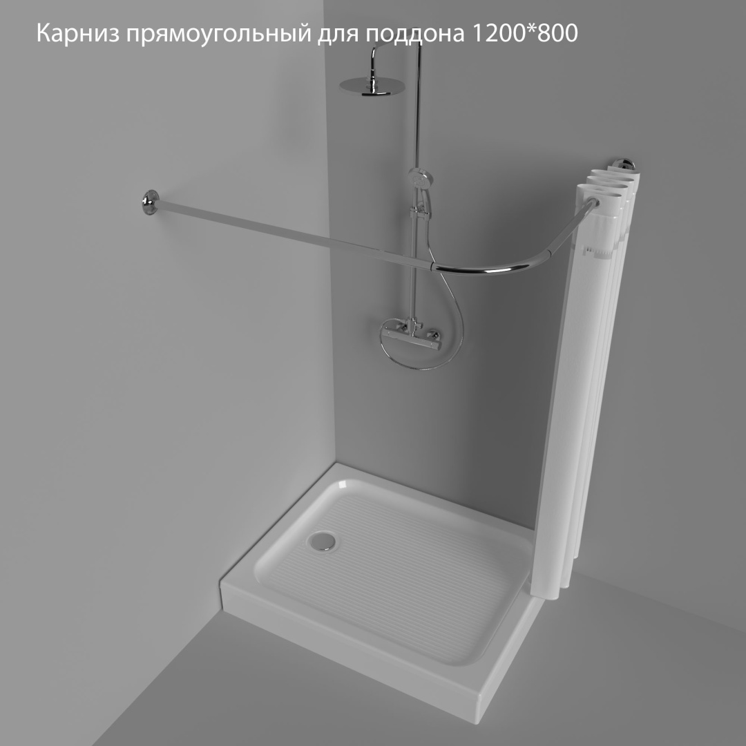 Карниз Г-образный Triton 120 см, 317216