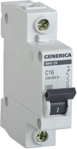 GENERICA автоматический выключатель 1P 40 A, 4 кА, 230 В
