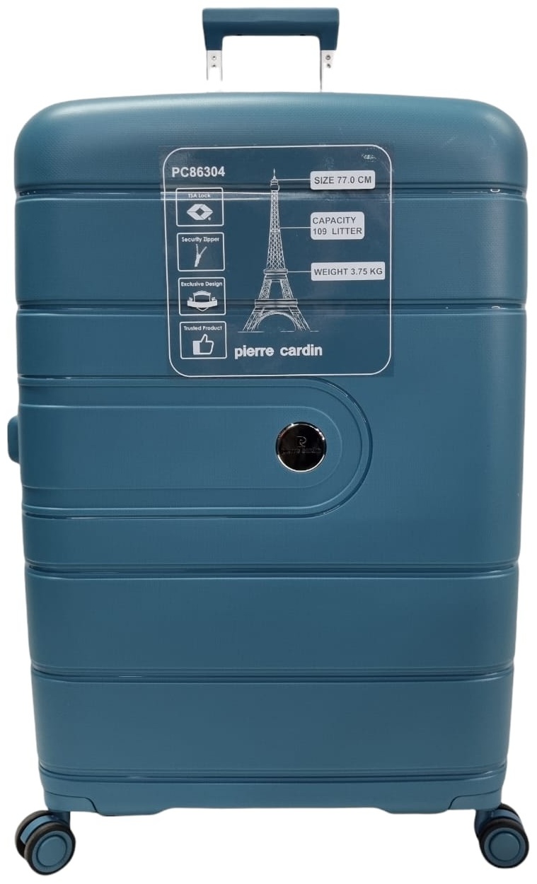 Чемодан Pierre Cardin PC86304 полипропилен 109 л голубой