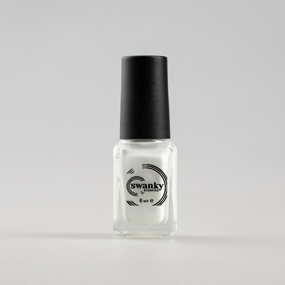 Swanky Stamping Лак для стемпинга S02 Белый 6 мл