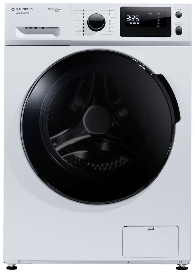 Стиральная машина c сушкой инвертором и паром MAUNFELD MFWM1586WH