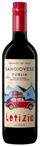 Вино Cantine Sgarzi Luigi Latizia Sangiovese IGT Semi-sweet полусладкое красное 9.5% 0.75 л