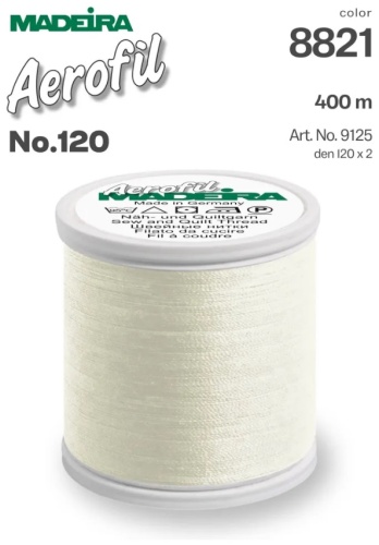 Нить универсальная Madeira Aerofil №120 400 м 9125-8821