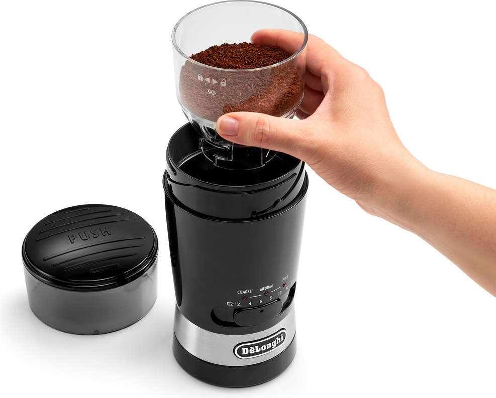 Кофемолка Delonghi KG210 черный — фото 3
