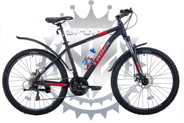 Велосипед TRINX M136 2021 17 дюймов черный-красный