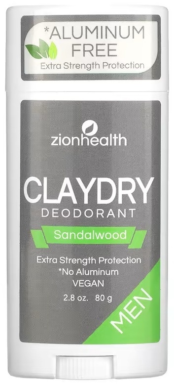 Zion Health Bold ClayDry Sandalwood Men дезодорант для мужчин 80 г