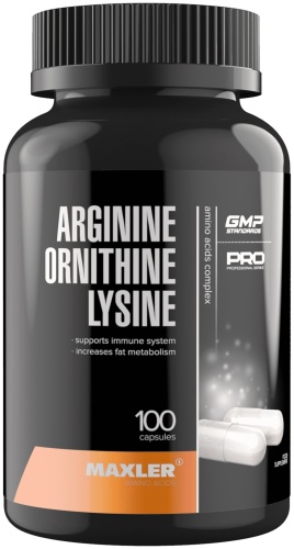 Maxler Arginine Ornithine Lysine 100 капсул