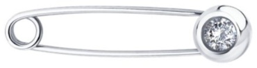 Булавка Diamant 94-140-02696-1 вес 0.8 г серебро, фианит