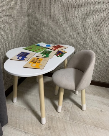 Комплект Dimdomkids Облако, 78x52x54 см, серый