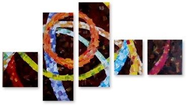 Seven Art 1710 Разноцветные нити 150x92 см