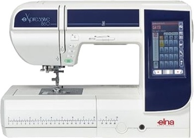 Швейная машина Elna Expressive 860 белый, синий
