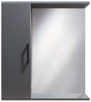 Шкаф зеркальный навесной ORBITA-4 NE60Graf, 60x17.5x70 см, графит