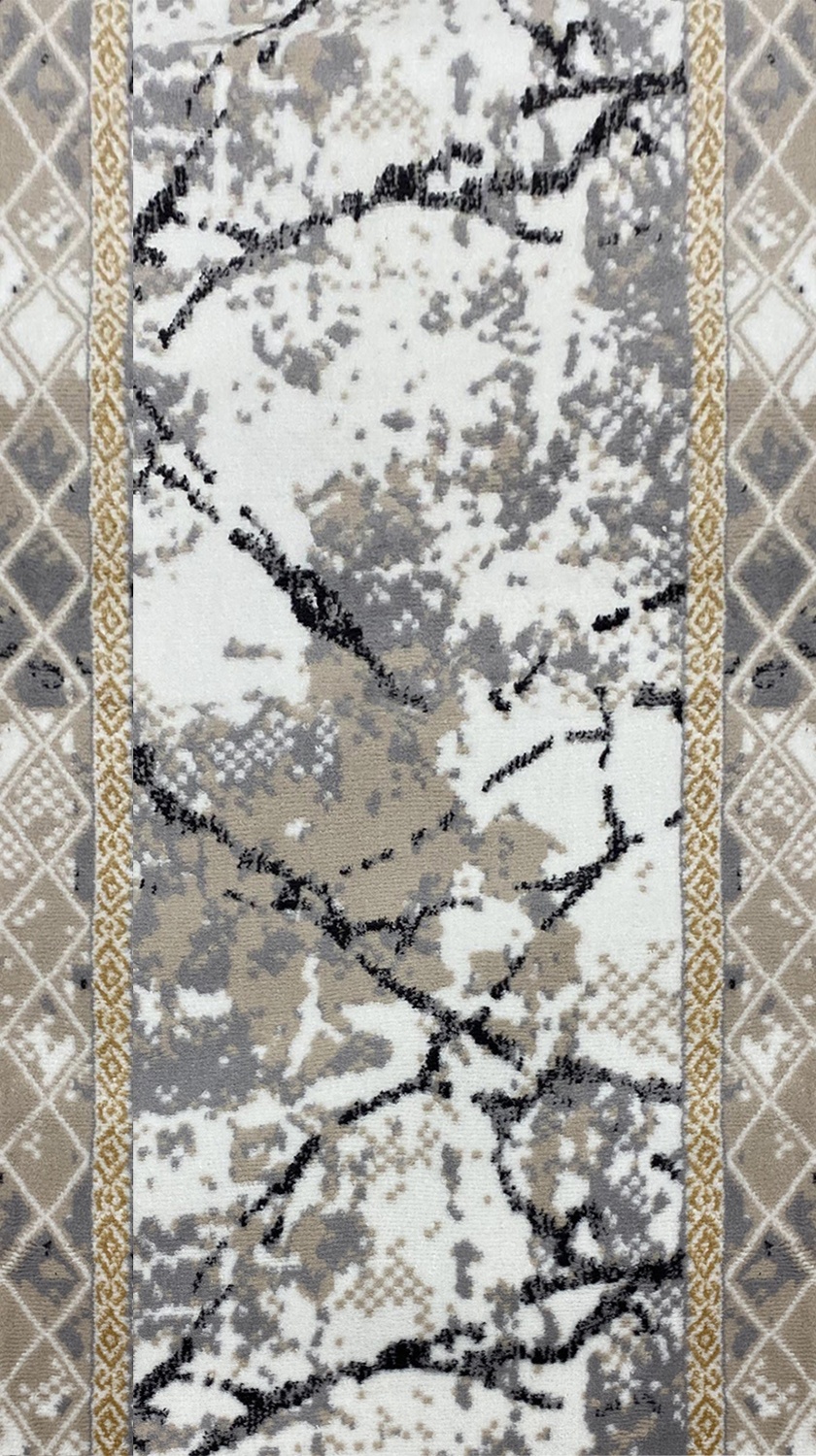 Купить Ковровая дорожка Bal Tekstil Flora F552B Beyaz Gray, 80 см x 2 м ...