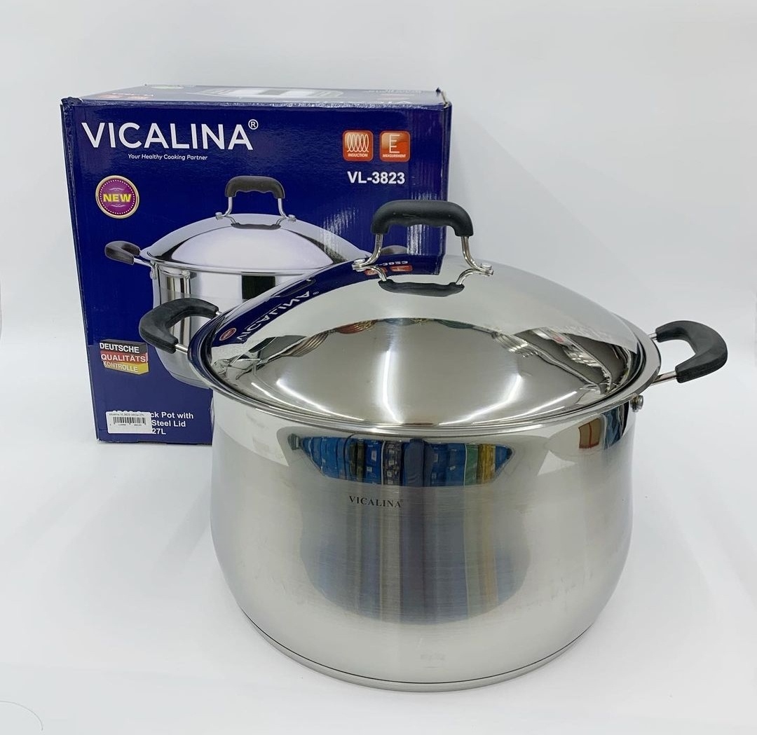Кастрюля 27 л, Vicalina VL-3823 нержавеющая сталь