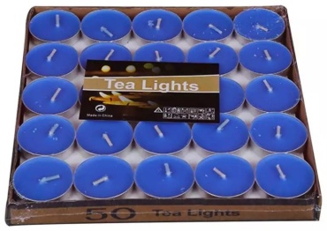 Декоративная свеча Tiu Tea Lights 180507 5 см, 50 шт