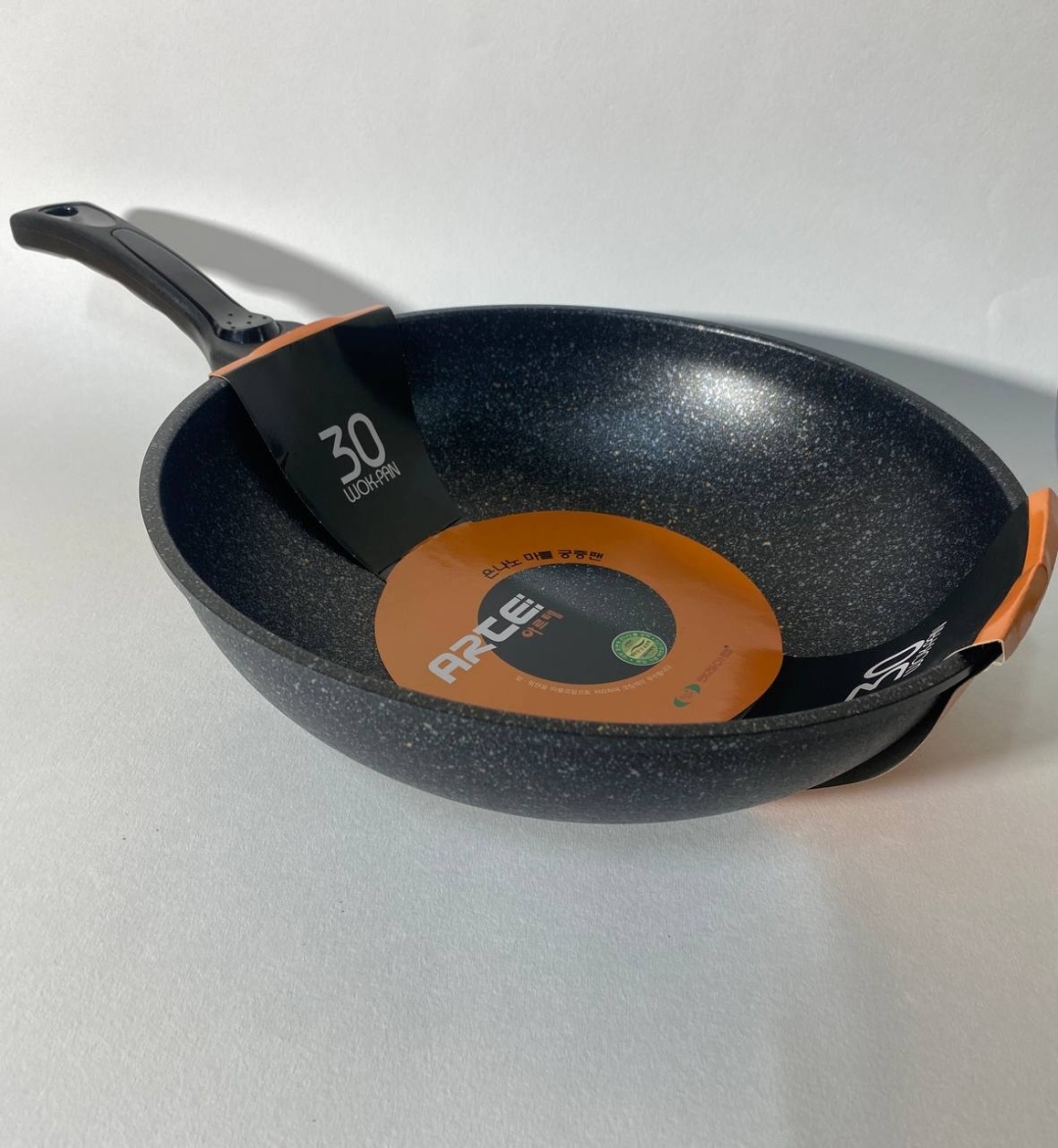 Вок Kitchen Art K-018 30 см с антипригарным покрытием, алюминий