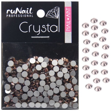 RuNail Professional стразы розовое золото, 3 мм 288 шт