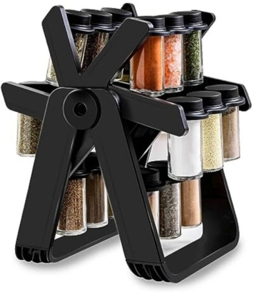 Емкость для специй SPICE RACK, нержавеющая сталь, стекло