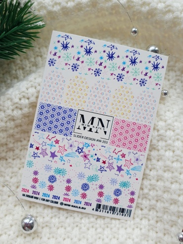 Miw Nails слайдеры Slider Design #W-203 1 шт