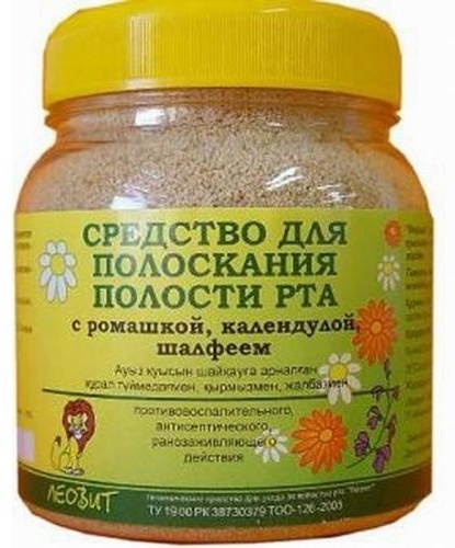 Леовит ТОО с ромашкой, календулой, шалфеем ополаскиватель лечебные травы 250 мл