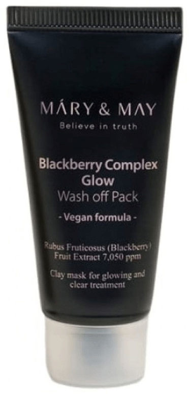 Маска для лица MARY&MAY глиняная Blackberry Complex Glow Wash Off Pack 30 мл