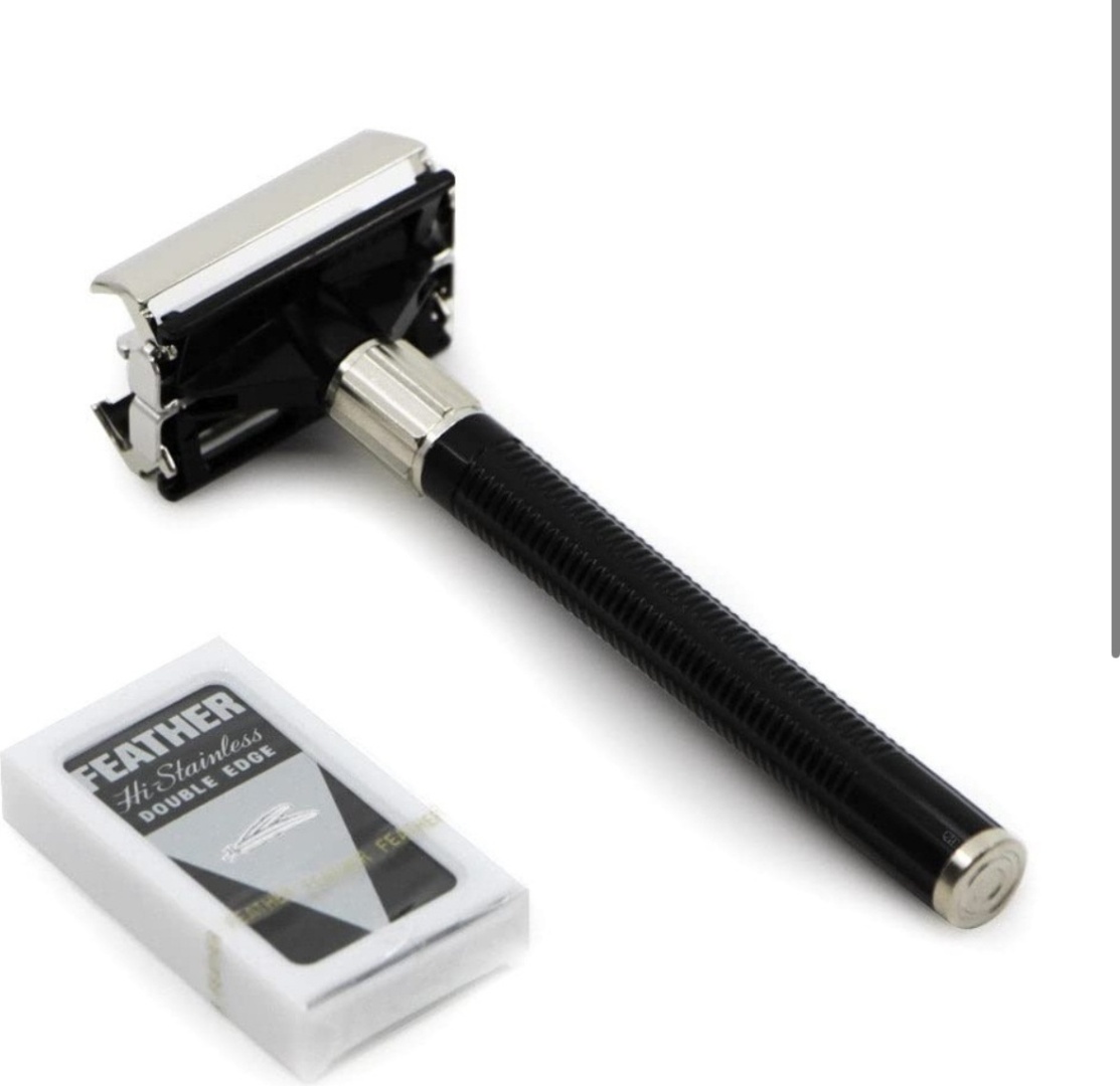 Feather Double Edge Razor popular Т-образная бритва 1 шт + 2 сменных лезвия
