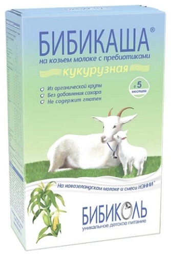 Бибиколь Бибикаша Кукурузная на козьем молоке с 5 месяцев 200 г