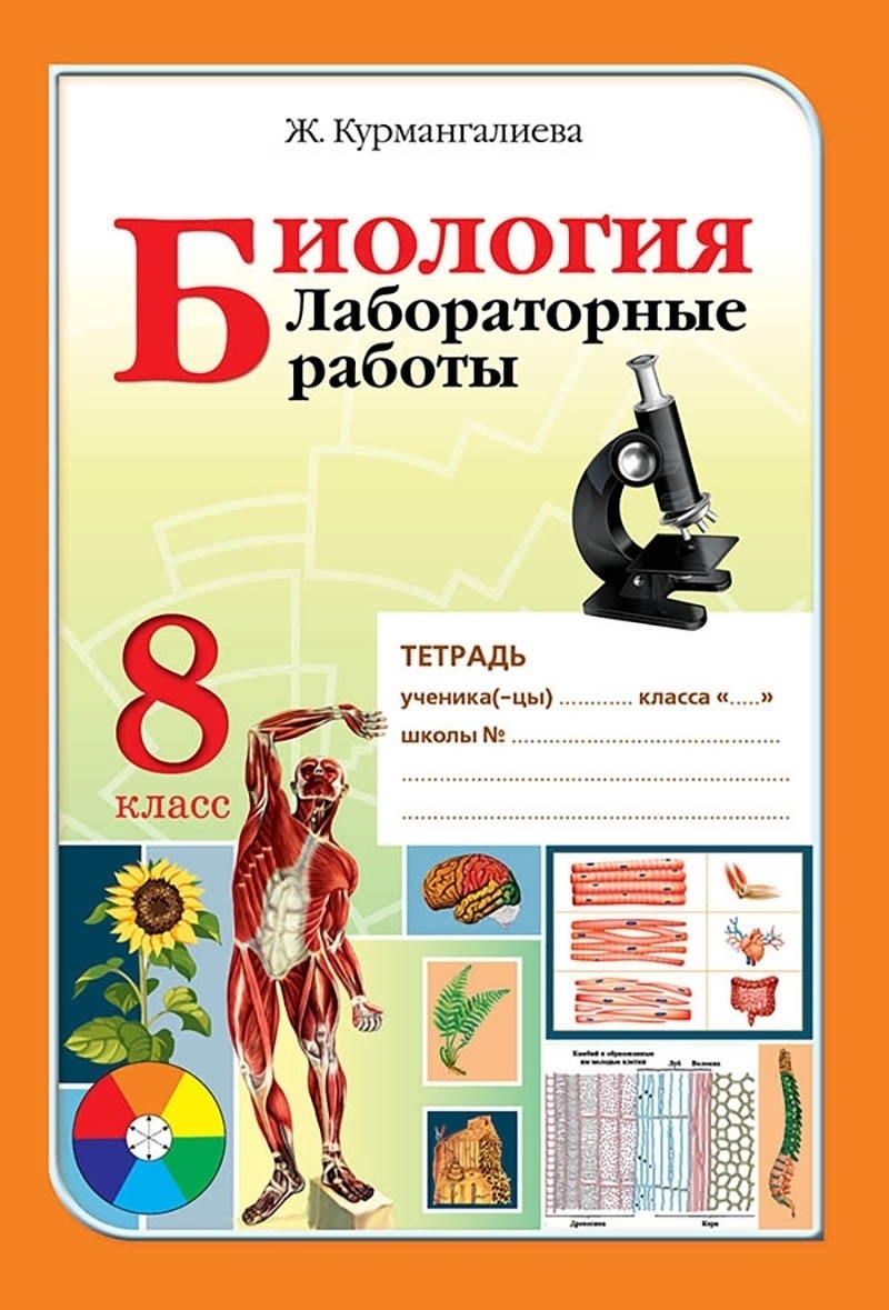 Купить Курмангалиева Ж.: Биология. Лабораторные работы. 8 класс в Алматы –  Магазин на Kaspi.kz