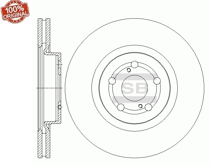 Диски Sangsin Brake передние SD4045-M