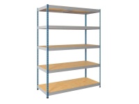 Стеллаж напольный Практик st77184250, 184x77x250 см, синий