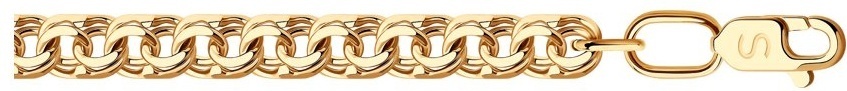 SOKOLOV BRA-SO-585-2647500-19 длина 19 см, вес 2.82 г золото, плетение бисмарк