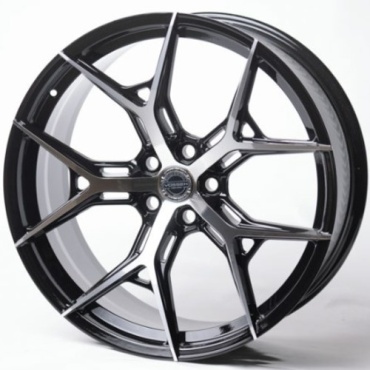 Kipardo S-125-5517 9.5x22/5x120 D73.1 ET35 4 диска черный, серебристый