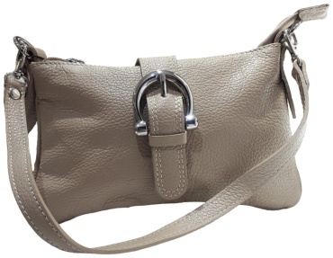 Мини-сумка Genuine Leather натуральная кожа бежевый