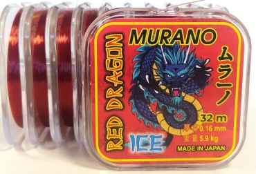 Леска Murano монофильная 018319/14 0.14 мм красный