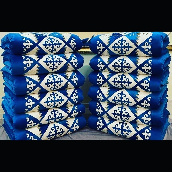 Асыл әжемнің көрпелері корпе 200x80 см, вата, синий