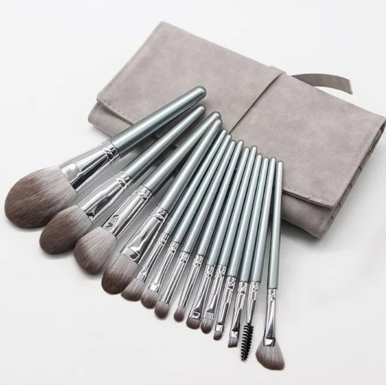 JKBrand набор кистей для макияжа Silver WBT 14 шт 