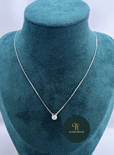OLZHA BRAND Sep5 длина 45 см, вес 2.5 г серебро, плетение якорное