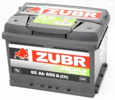 ZUBR Premium 6CT-65Ah +/-