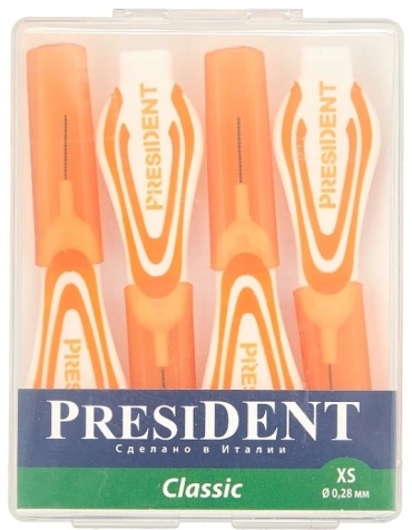 President Классик XS зубной ершик средняя 4 шт