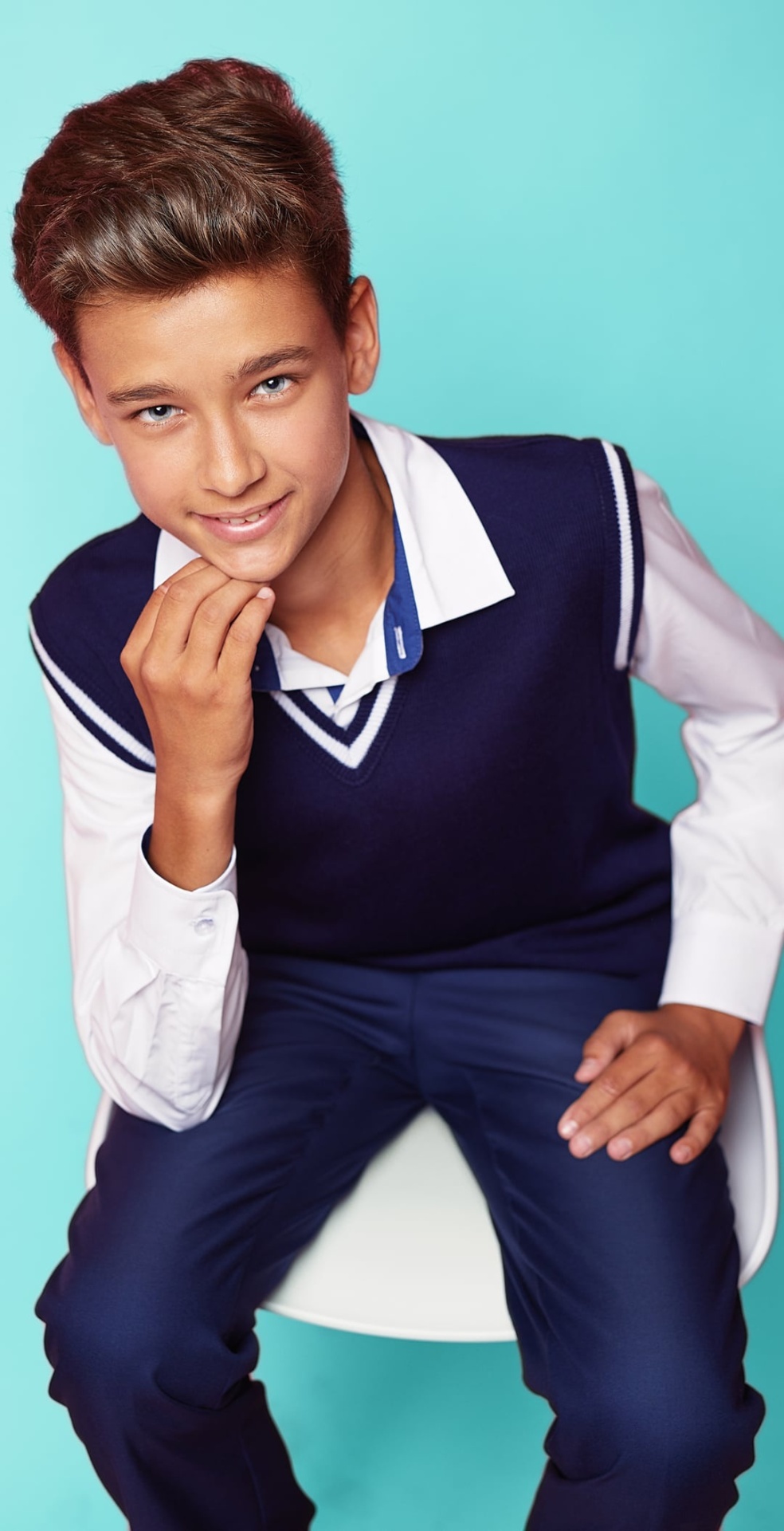 Школьный жилет Altyn Adam синий