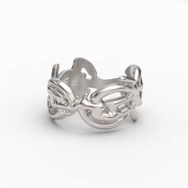ND Jewelry ND_R_025 размер 21 вес 8 г серебро, без вставок
