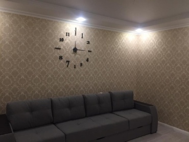 Часы кварцевые DIY CLOCK 3D С английскими надписями, черный, пластик