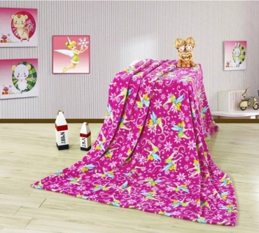Детский плед ALICE 150х200 см, велсофт, розовый